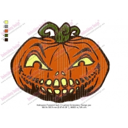 Halloween Pumpkin Jack O Lantern Embroidery Design